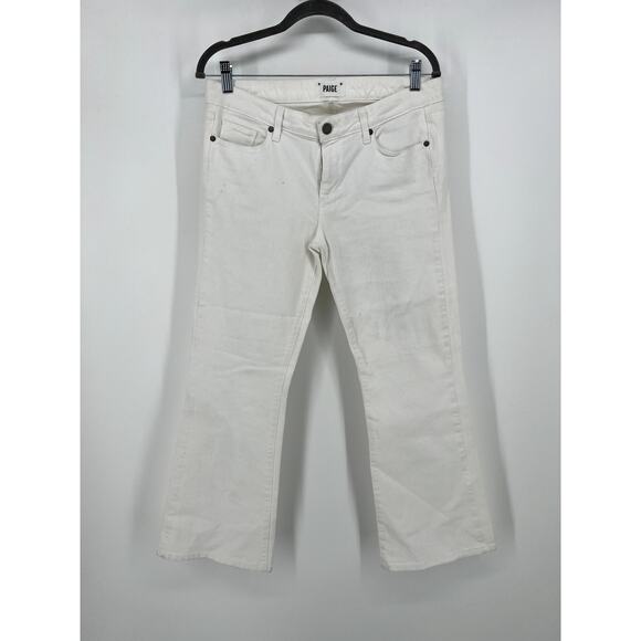 Paige white skyline boot jean pants 31 - Picture 1 of 6